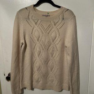 Gap Women's White and Cream Jumper